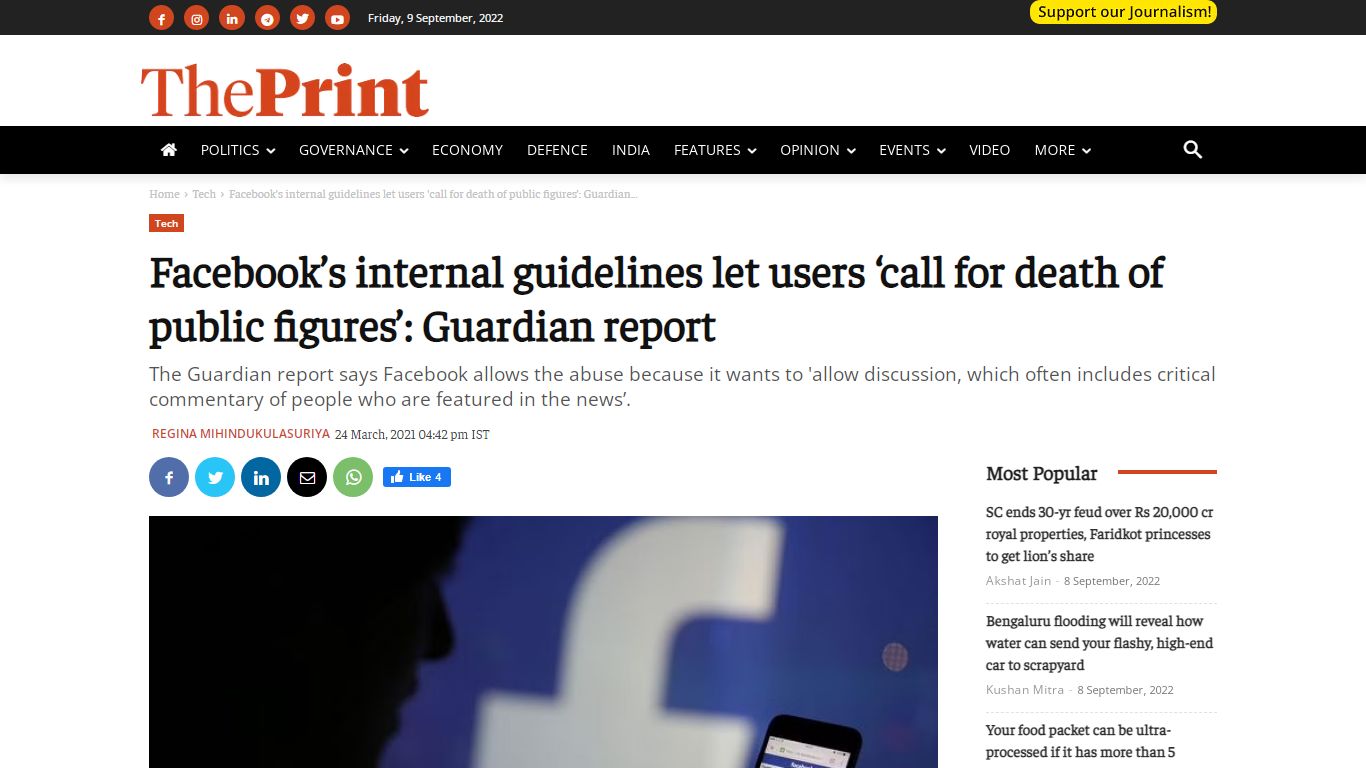 Facebook's internal guidelines let users 'call for death of public ...
